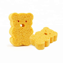 Kids cartoon shape compressed bath cellulose sponge